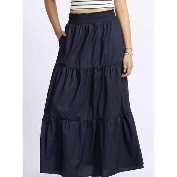 stitchfix Skies are Blue Betty Tiered Maxi Skirt medium petite NWT - Picture 1 of 5